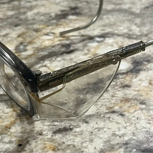 American Optical Vintage Safety Eyeglasses circa 50s Rare Find Sz 48 Frame USA